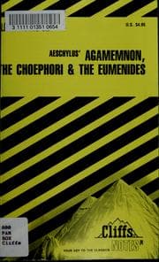 Tapa de Agamemnon, the Choephori, the Eumenides