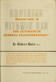 Tapa de Orotates, mineral salts of vitamin B13