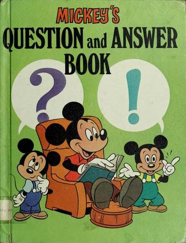 Tapa de Mickey's question and answer book