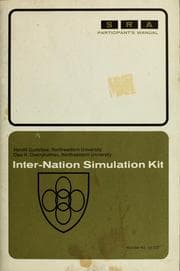 Tapa de Inter-nation simulation kit, participant's manual [by] Harold Guetzkow and Cleo H. Cherryholmes