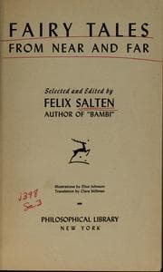 Tapa de Fairy tales from near and far