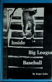 Tapa de Inside big league baseball