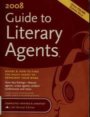 Tapa de 2008 guide to literary agents