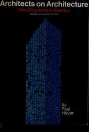 Tapa de Architects on architecture