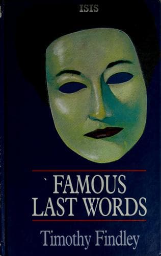 Tapa de Famous last words