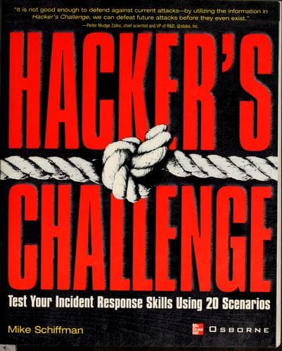 Tapa de Hacker's challenge