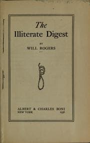 Tapa de The illiterate digest