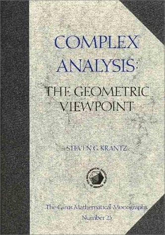 Tapa de Complex Analysis