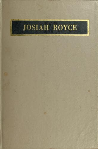 Tapa de Josiah Royce