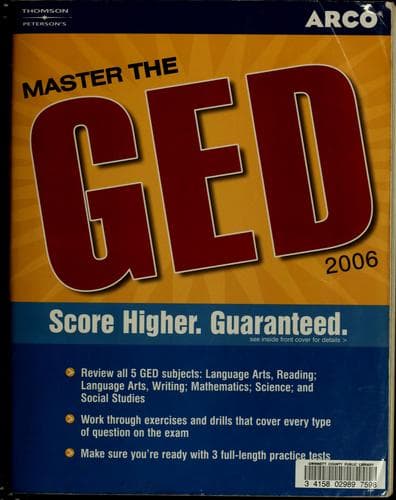 Tapa de Master the GED