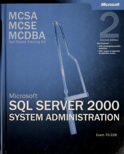 Tapa de MCSA/MCSE/MCDBA self-paced training kit