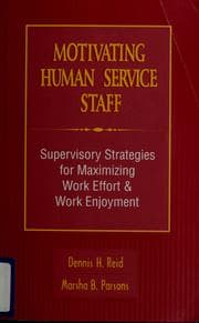 Tapa de Motivating human service staff
