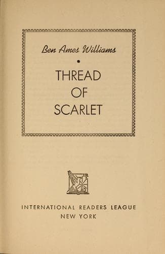 Tapa de Thread of scarlet