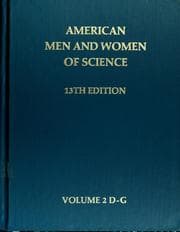 Tapa de American men and women of science, 13th edition