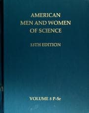 Tapa de American men and women of science, 13th edition
