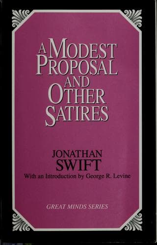 Tapa de A modest proposal and other satires