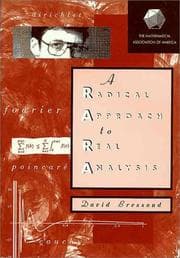 Tapa de A radical approach to real analysis