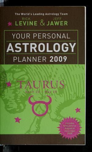 Tapa de Your personal astrology planner 2009 - Taurus