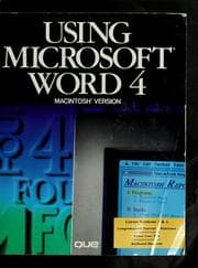 Tapa de Using Microsoft Word 4.