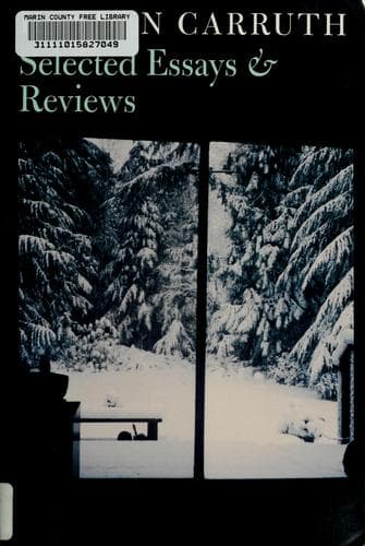 Tapa de Selected essays and reviews
