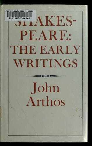 Tapa de Shakespeare: the early writings.