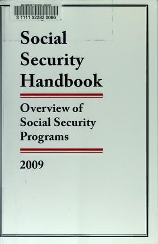Tapa de Social Security handbook