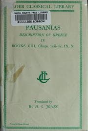 Tapa de Pausanias Description of Greece