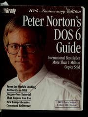 Tapa de Peter Norton's DOS 6 guide
