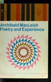 Tapa de Poetry and experience