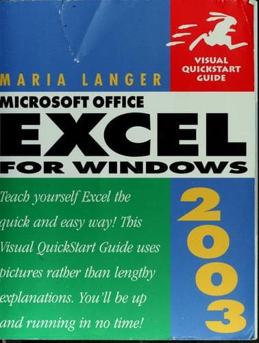 Tapa de Microsoft Office Excel 2003 for Windows