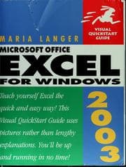 Tapa de Microsoft Office Excel 2003 for Windows
