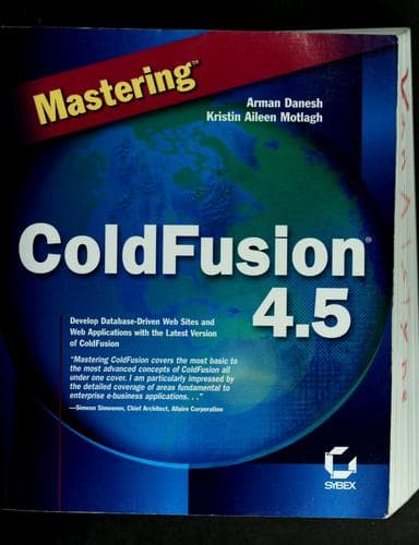 Tapa de Mastering ColdFusion 4.5