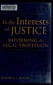 Tapa de In the interests of justice