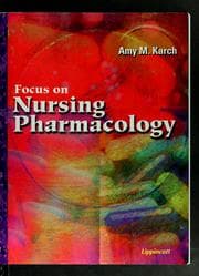 Tapa de Focus on nursing pharmacology