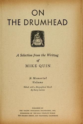 Tapa de On the drumhead