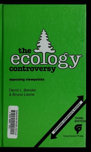 Tapa de The Ecology controversy