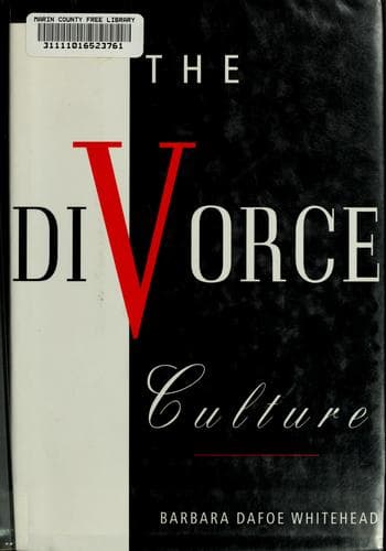 Tapa de The divorce culture