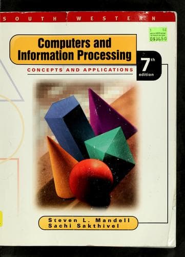 Tapa de Computers and information processing