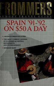 Tapa de Frommer's budget travel guide Spain '91-'92 on $50 a day