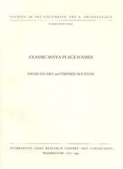 Tapa de Classic Maya place names