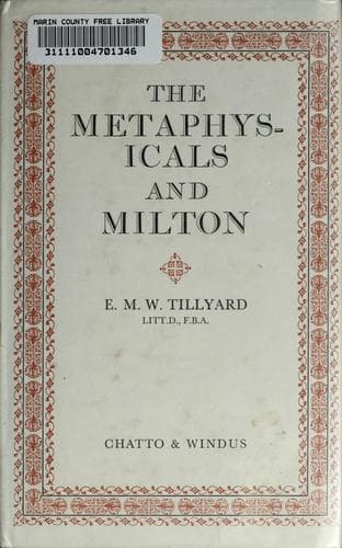 Tapa de The metaphysicals and Milton