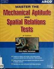 Tapa de Master the mechanical aptitude and spatial relations tests