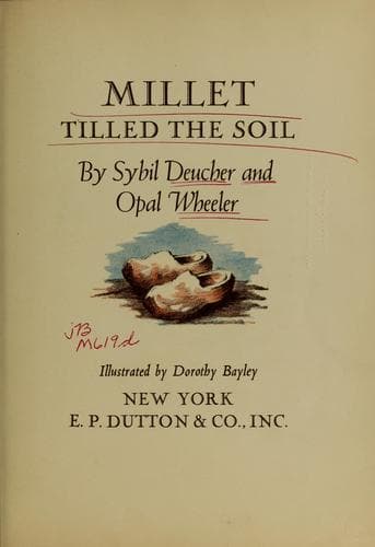 Tapa de Millet tilled the soil