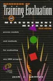 Tapa de Handbook of training evaluation and measurement methods