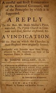 Tapa de A careful and strict examination of the external covenant, and of the principles by which it is supported