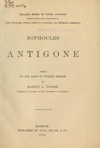 Tapa de Antigone