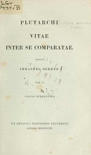 Tapa de Vitae inter se comparatae