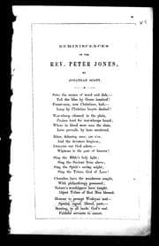 Tapa de Reminiscences of the Rev. Peter Jones
