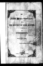 Tapa de The Fraser mines vindicated, or, The history of four months