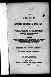 Tapa de The origin of the North American Indians